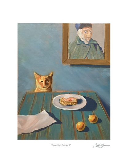 "Sensitive Subject" Digitally Signed Fine Art Paper